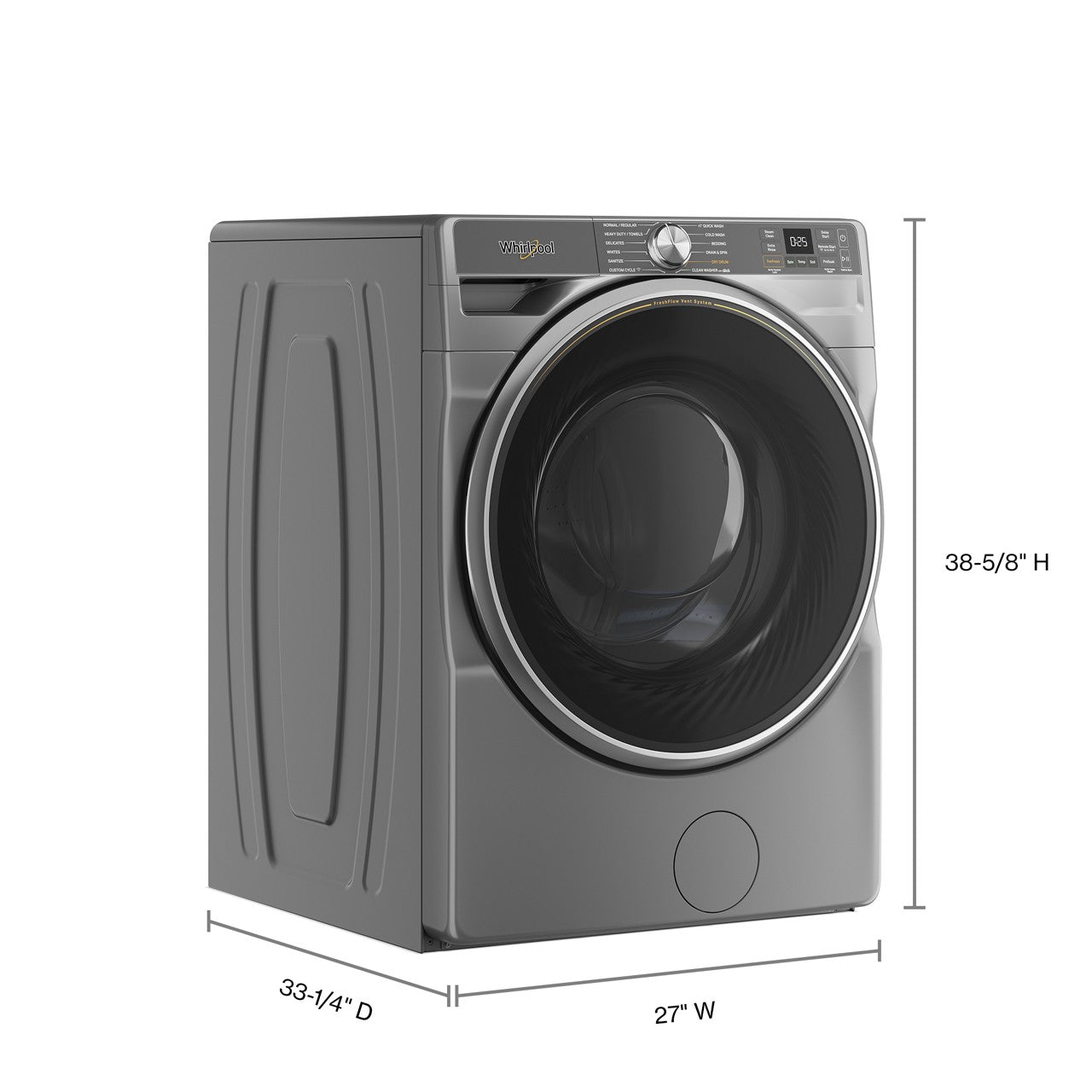 Whirlpool 5.8 Cu. Ft. Front Load Washer - Metallic Slate