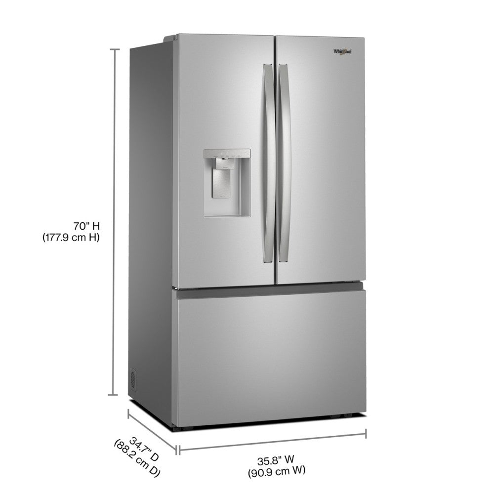 Whirlpool 30 Cu. Ft. French Door Refrigerator - Stainless Steel