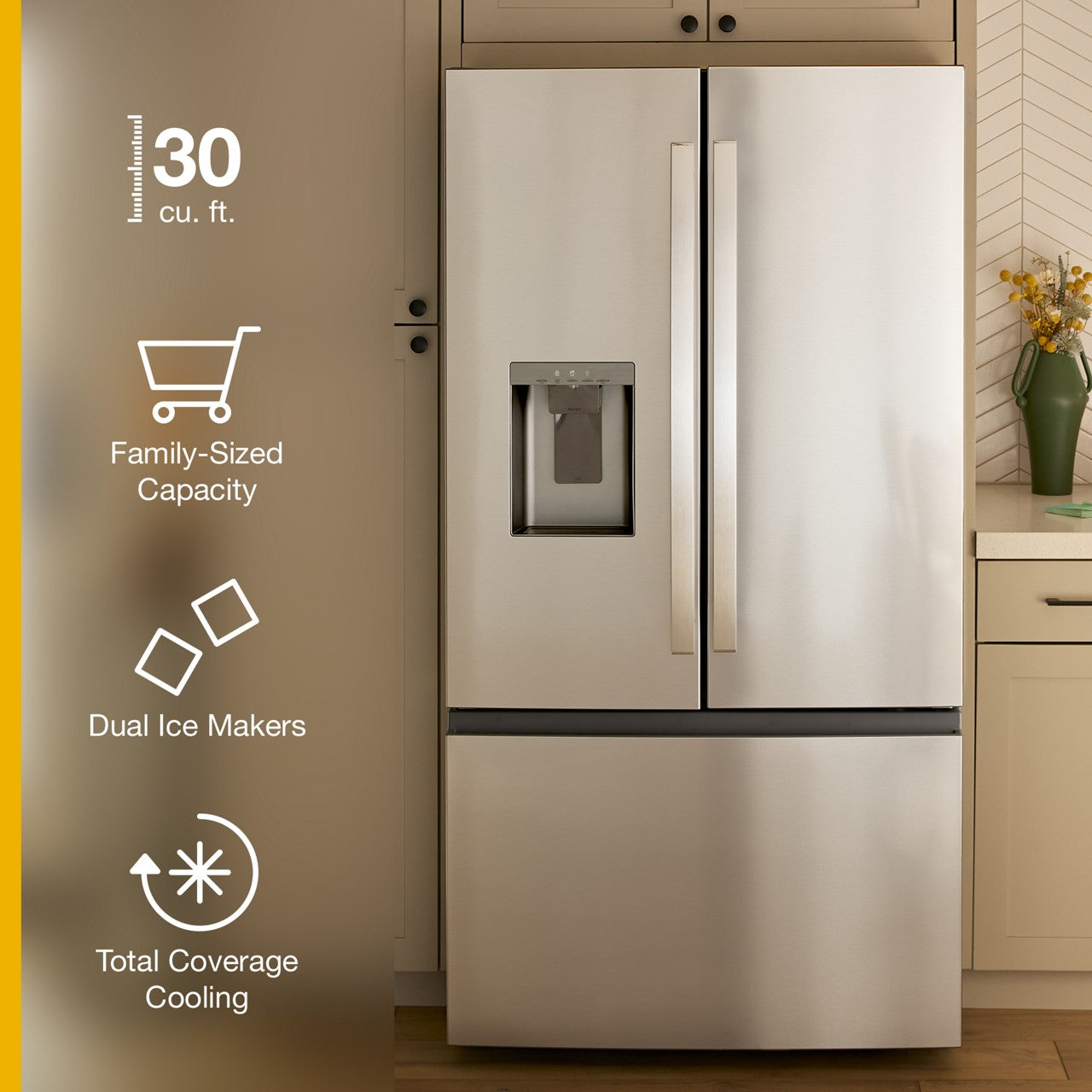 Whirlpool 30 Cu. Ft. French Door Refrigerator - Stainless Steel