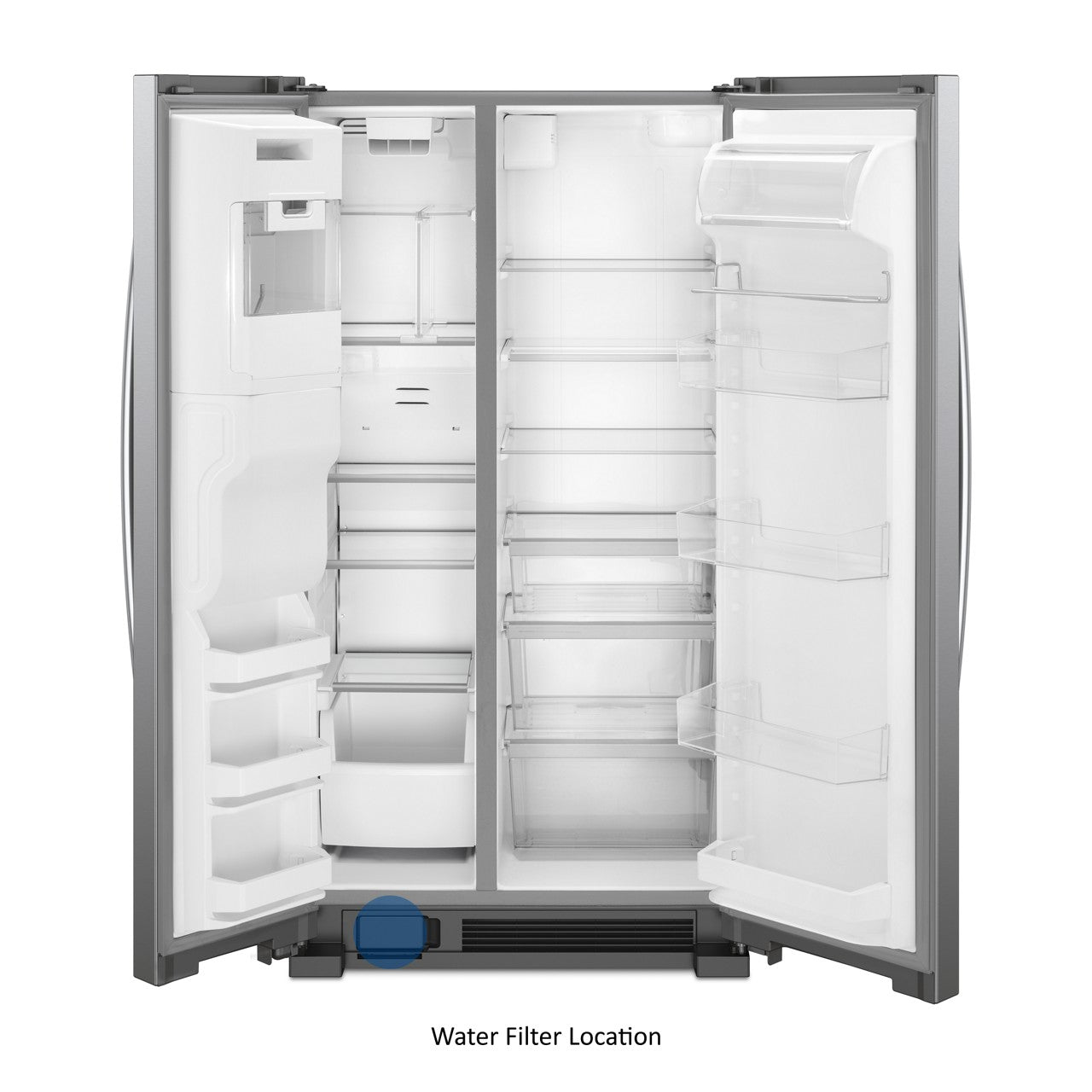 Whirlpool Side-by-Side Refrigerator - Stainless Steel