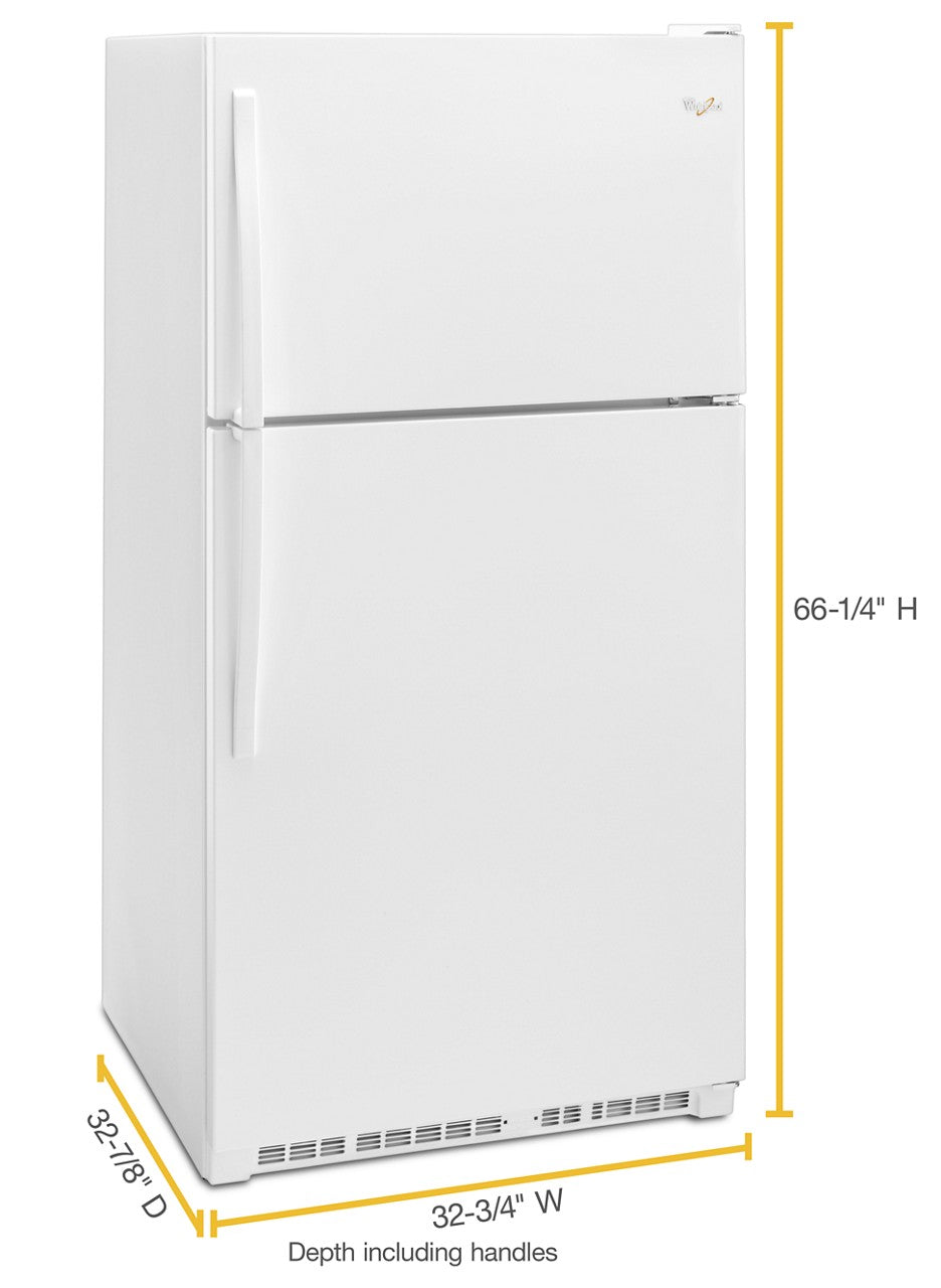 Whirlpool Top-Freezer Refrigerator - White